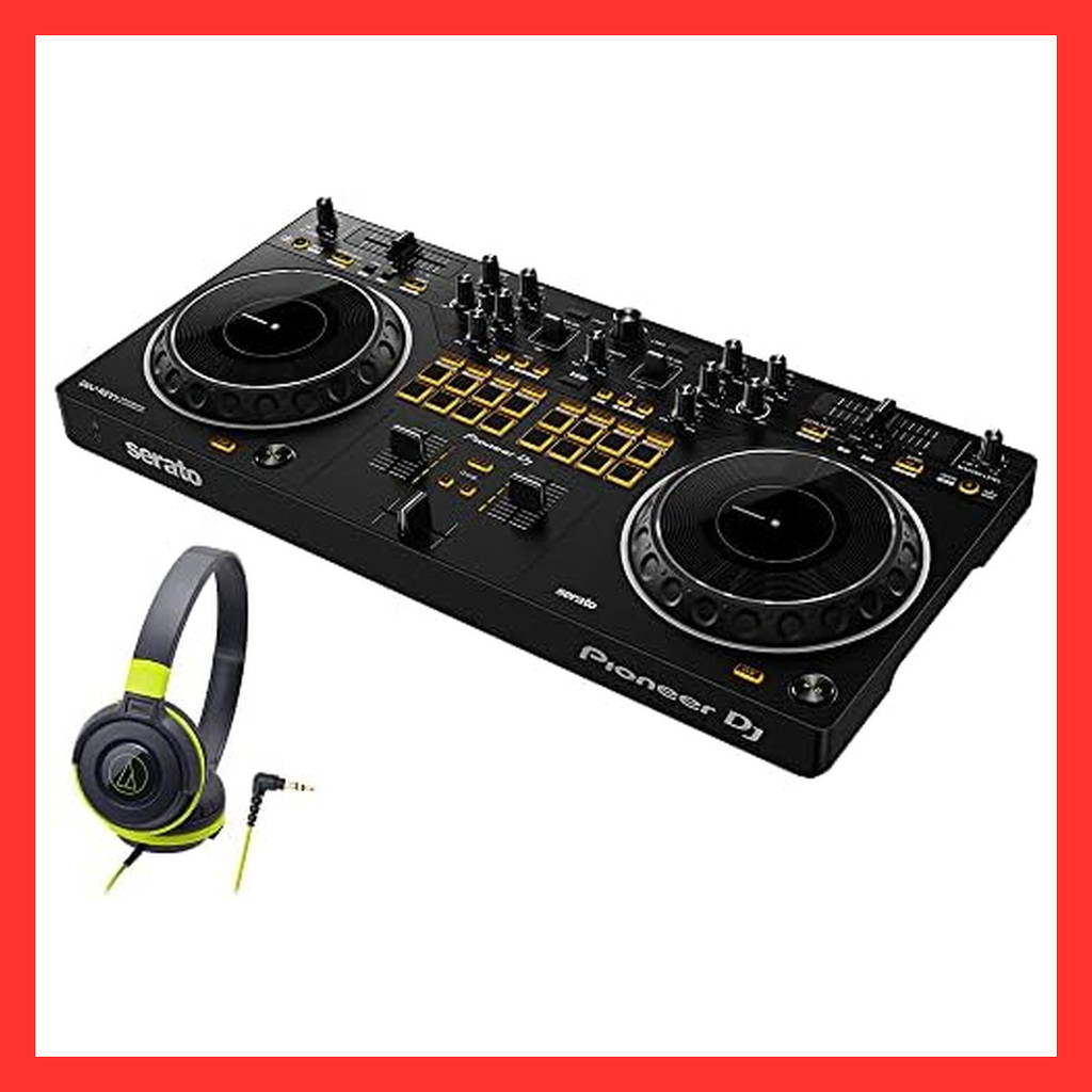 Pioneer DJ DDJ-REV1 Selectable Headphone Set Serato DJ Compatible Scratch Style 2ch DJ Controller Pi