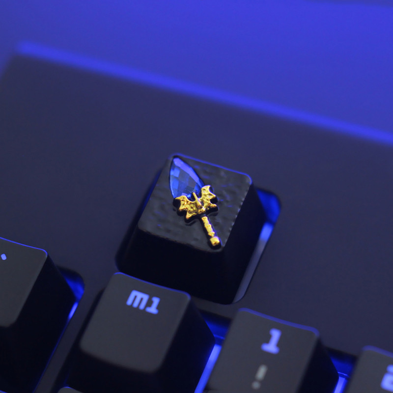หินกุญแจ DOTA2 DOTA2 DOTA2 เกมอุปกรณ์ต่อพ่วงสินค้า Blue Stick A Stick คีย์บอร์ดโลหะผสมสังกะสีอลูมิเน