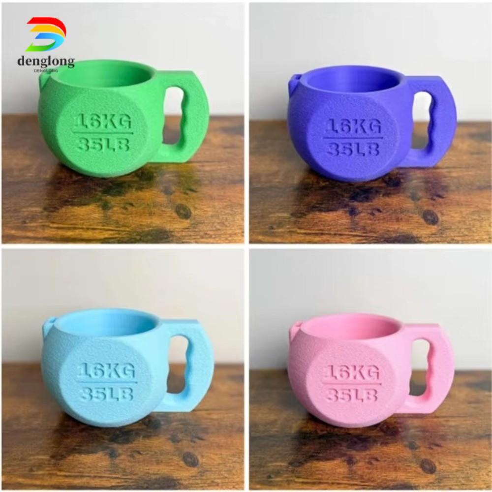 DENGLONG Ice Cream Pint Holder Cup, พิมพ์เย็นป้องกันมือ Kettlebell Ice Cream Pint Holder, 16KG NonSl