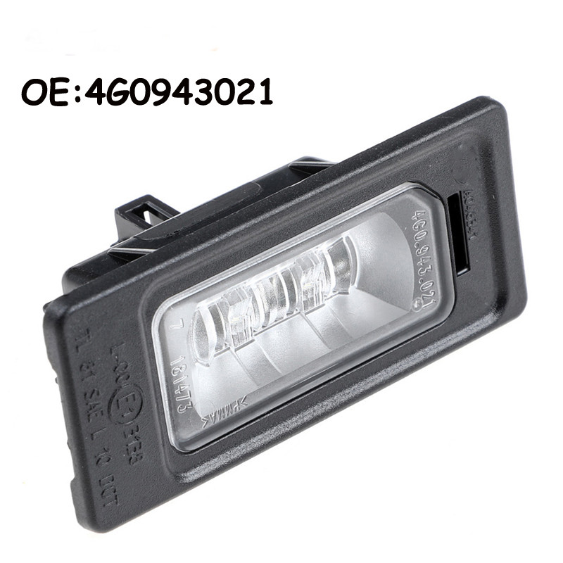 อุปกรณ์ตกแต่งรถยนต์ โคมไฟป้ายทะเบียน LED 4G0943021 4G0 943 021 5N0943021 3AF943021A สําหรับ A1 A3 A4