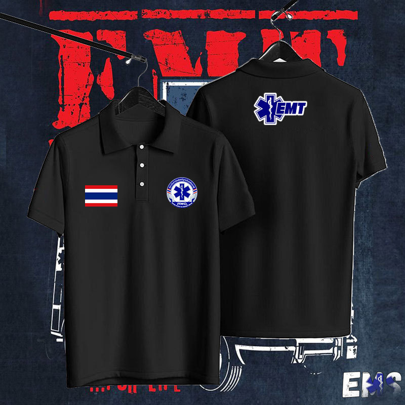 ร้อน!! เสื้อโปโล EMS 1669 PL H-3 โปโล คุณภาพสูง ทนทาน นุ่มสบาย EMS 1669 PL H-3polo shirt， เพศฟรี S-3