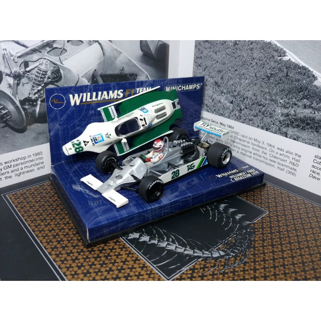 เปิด Mini Cut Williams FW07 Ford F1 1979 Fifth Station Champion Regazzoni 1/43Minichamps Williams FW