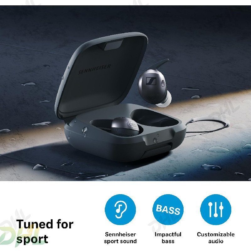 หูฟัง Sennheiser Momentum Sport พร้อม ANC, แบตเตอรี่ 24 ชม., PULA