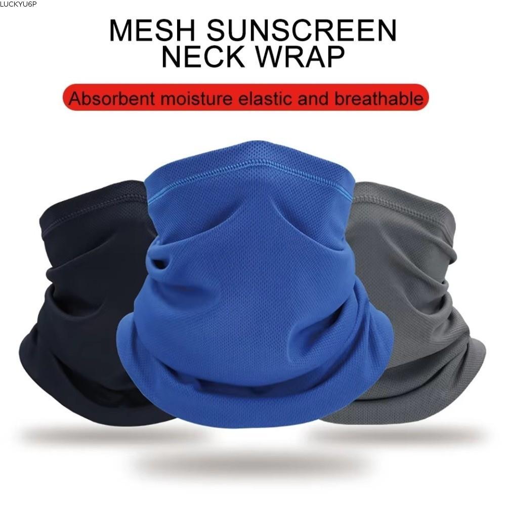 LUCKYUFT คอ Gaiter, Ice Feeling Sunscreen Tube Scarf, Multifunctional Quick-drying Breathable Elasti