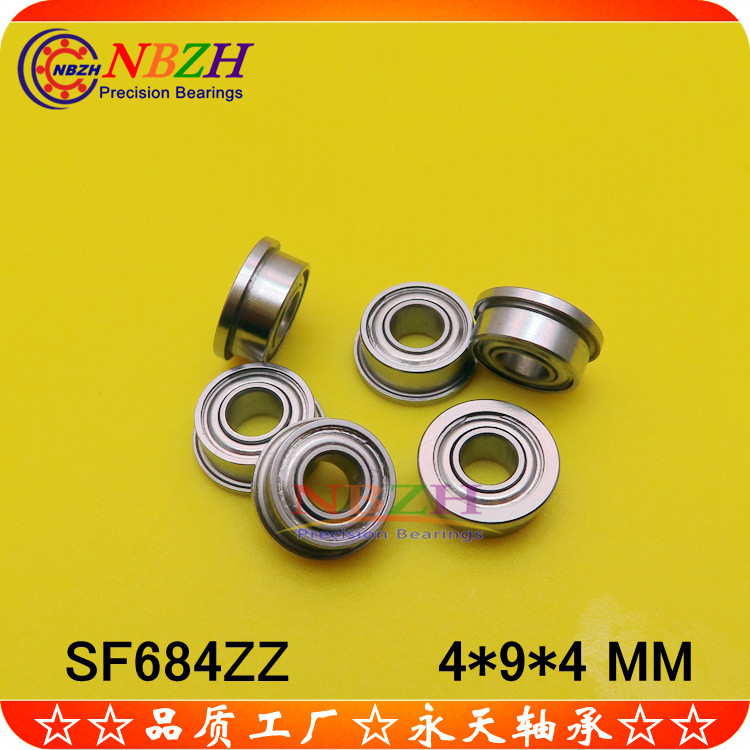 NBZH แบริ่งหน้าแปลน SF684ZZ F684ZZ DDLF-940 F684-2RS 4 * 9 * 4 มม. ETCD
