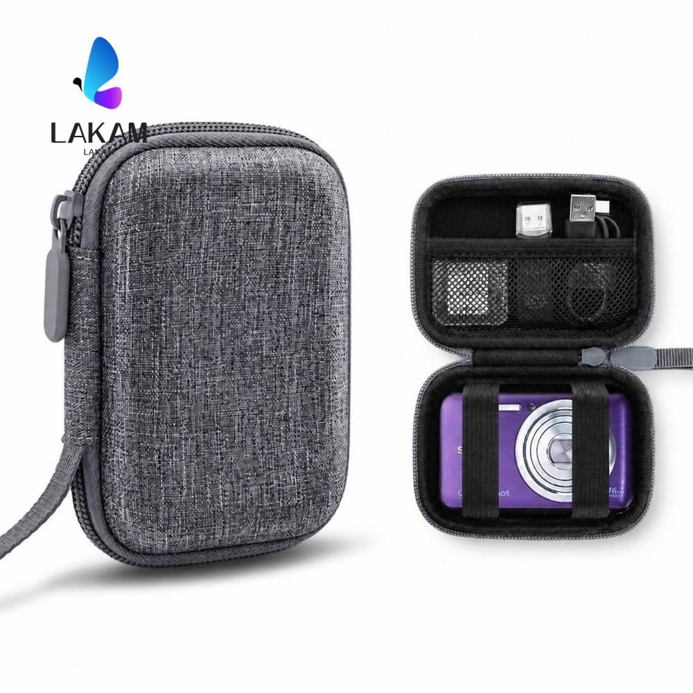 LAKAM Compact Camera Holder, Protective Cushion with Mesh Pocket Digital Camera, Mini Durable U Disk
