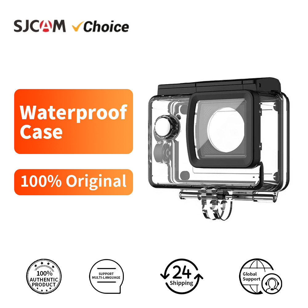 SJCAM เคสกันน้ําสําหรับ C100 C200 C300 SJ6 SJ8 SJ9 SJ10 SJ4000 SJ5000 Series Action กล้องอุปกรณ์เสริ