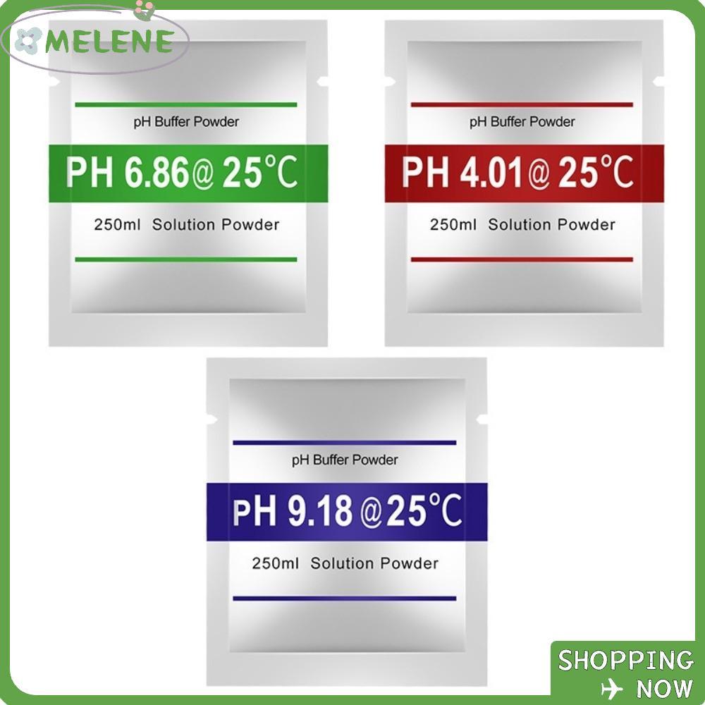 MELENE 15pcs PH Buffer Solution Powder, PH 4.01 PH 6.86 PH Meter Calibration Solution Powder, PH 9.1