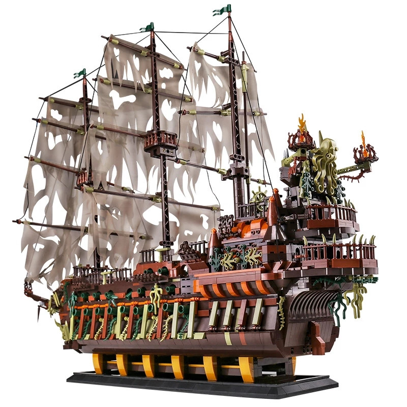 สําหรับ Mould King 13138 Flying Dutchman รุ่น DIY บล็อกพลาสติกชุดเด็กภาพยนตร์ Star เรืออาคารของเล่น