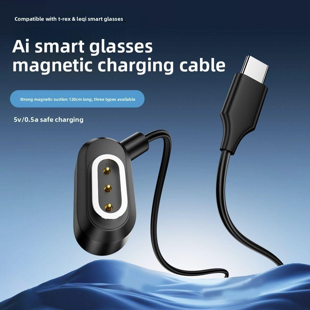 ROKID สายชาร์จแม่เหล็ก Rokid Rokid แว่นตา AI แว่นตาอัจฉริยะโดยเฉพาะ Fast CHARGING Data Cable การดูดซ