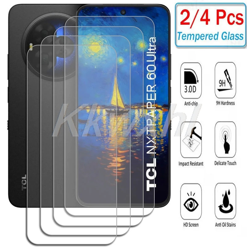 TCL 2-4PCS 9H HDกระจกนิรภัยสําหรับ TCL NxtPaper 60 Ultra 7.2" บนTCLNxtPaper60Ultra NxtPaper60Ultraป้องกันหน้าจอฟิล์ม