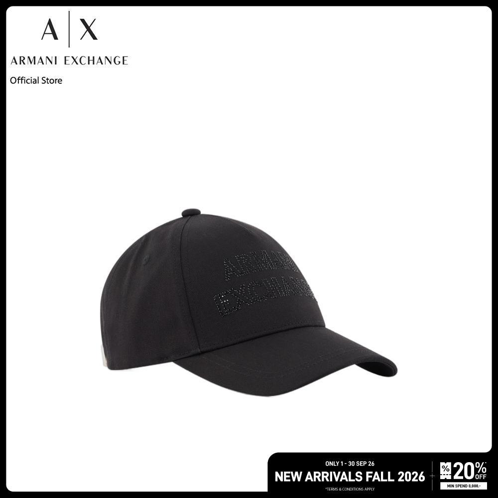 Armani Exchange หมวกแก็ปผู้หญิง รุ่น XW002847-AF15502-UC001 สีดำ