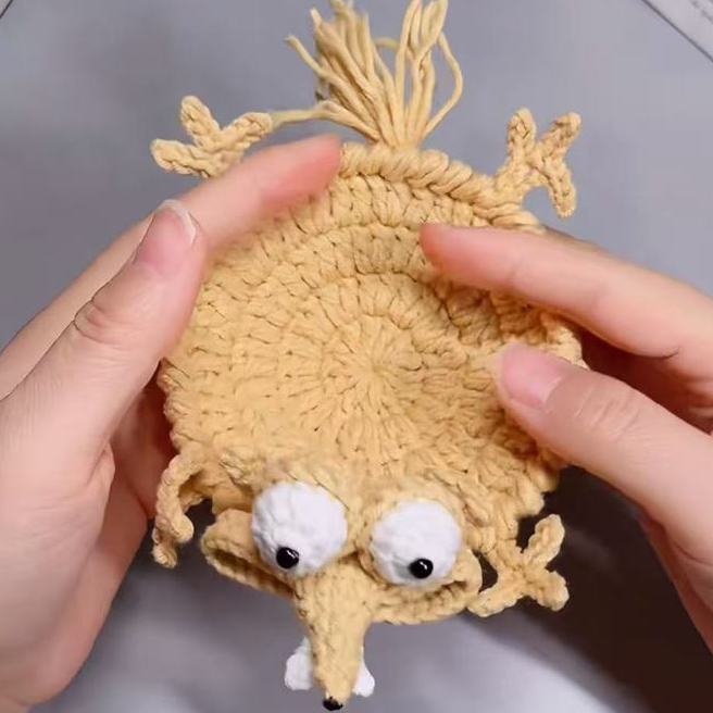 Banwei Squirrel Coaster Ice Age Hamster Coaster Hand-Knited Banwei Squirrel Coaster Ice Age Hamster 