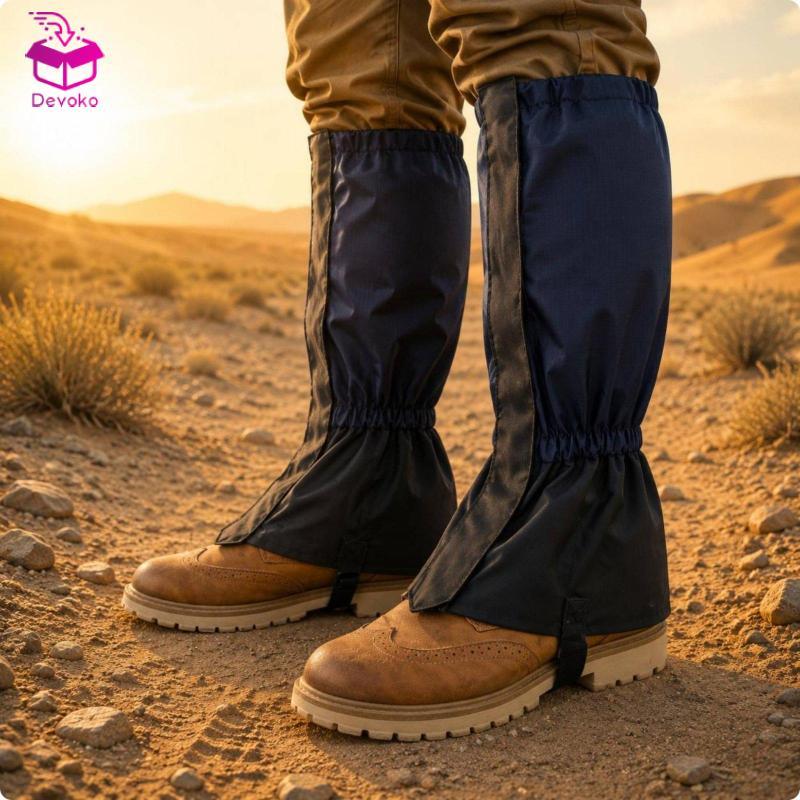 [chiwanji2mf] Gaiters Hiking Gaiters กันฝุ่นสําหรับการเดินทางทะเลทราย, Hikers, Skiers Blue