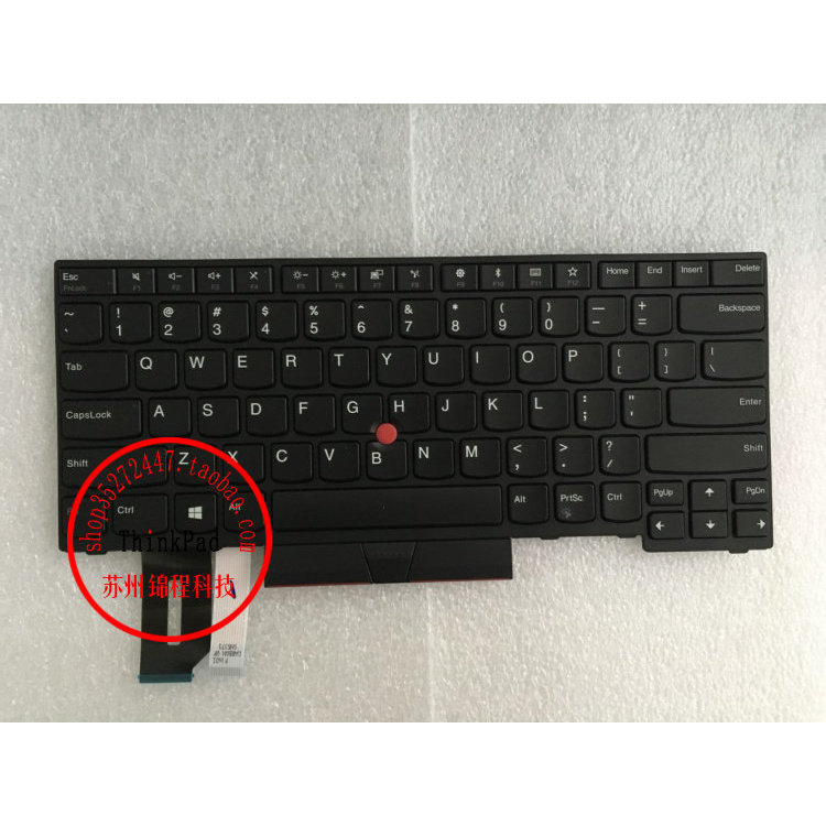 Lenovo Thinkpad T480S E480 L480 L380 L390 T490 T495 E495 แป้นพิมพ์