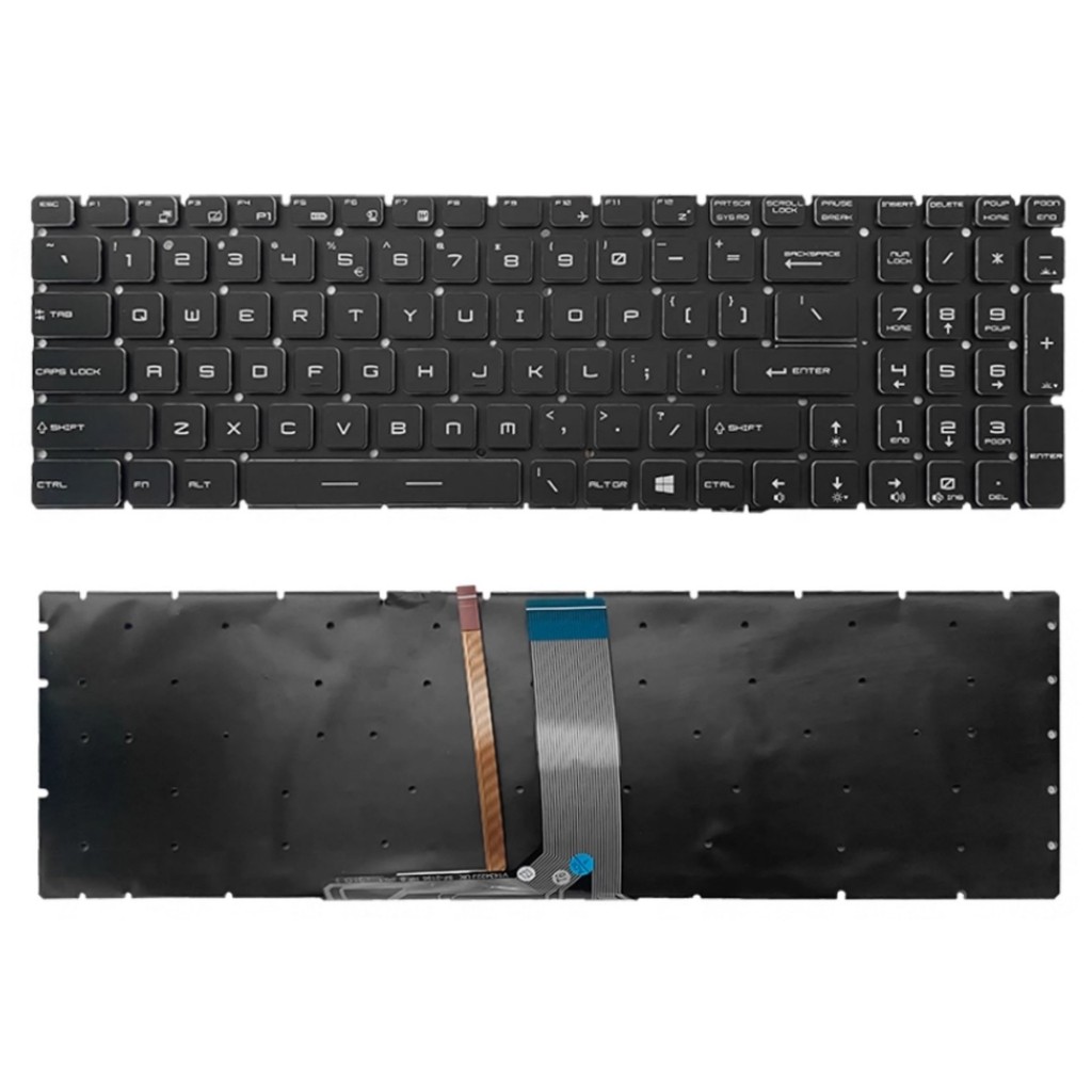 USRU เหมาะสําหรับ MSI GL65 GL72M GP62 GP65 GP72 GP75 GV62 GE62 คีย์บอร์ด GE72