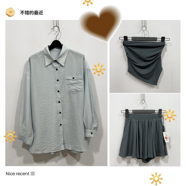 S/L Size [Ni] สินค้าใหม่ของผู้หญิงแฟชั่นชุดลําลองทุกการแข่งขัน 12-2-074 54SU101