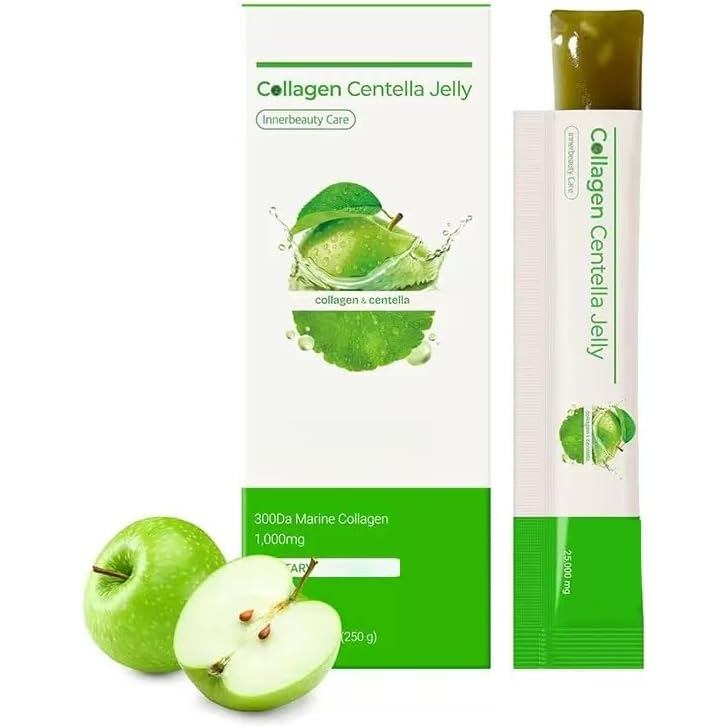 คอลลาเจนCentellaJelly,Hair&,CollagenJellySticks,GreenApple,1pcs D9VI