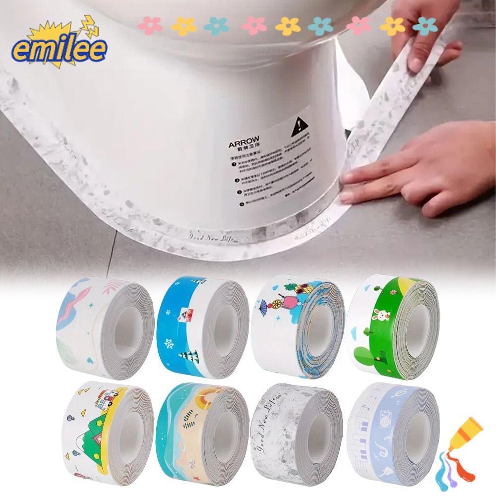 EMILEE เทปกาว, Anti-Mildew กันน้ําตะเข็บเทปกาว, Professional 3.2 M/ม้วนกาว PVC Shower Tile Sealer สํ