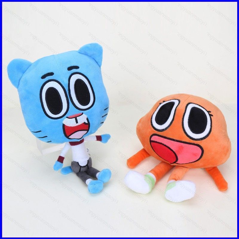 ZY1 25cm Amazing World of Gumball ตุ๊กตาตุ๊กตา Gumbo Darwin Anais ตุ๊กตาของเล่นเด็กของขวัญวันเกิด YZ