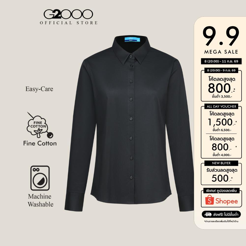 G2000 เสื้อเชิ้ตแบบทางการสำหรับผู้หญิง ทรง Slim Fit รุ่น 5622300399 BLACK