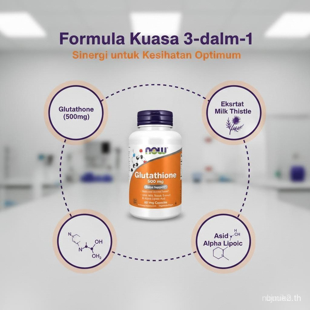 ตอนนี้ Foods Glutathione 500mg 60 แคปซูลมังสวิรัติสารต้านอนุมูลอิสระ Detox เรืองแสงผิวคอลลาเจนรองรับ