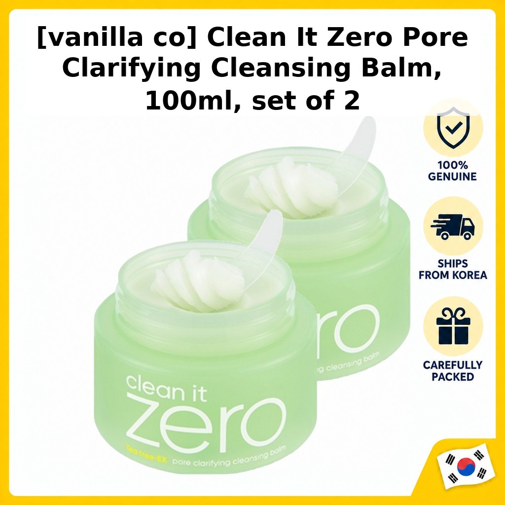 [Wana co] Clean It Zero Pore Clarifying Cleansing Balm 100ml ชุด 2 / Korean Cleansing Balm by Huns M