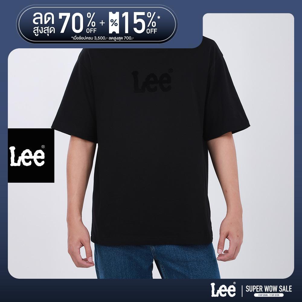 LEE เสื้อยืดแขนสั้นผู้ชาย รุ่น LE FC25MTSSC07 สีดำ