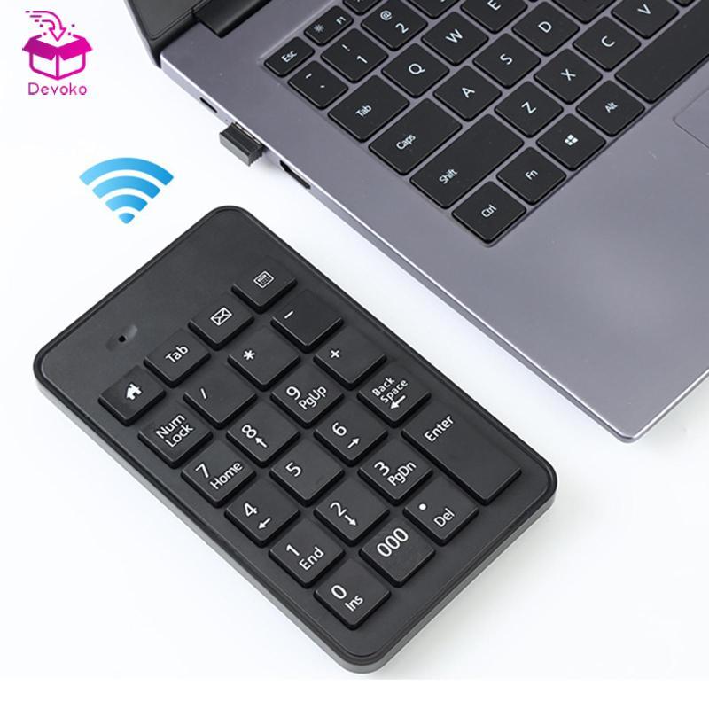 [chiwanji2mf] คีย์บอร์ดไร้สายดิจิตอลขนาดเล็กกันลื่น 23Key Number Number Number Pad สําหรับคอมพิวเตอร
