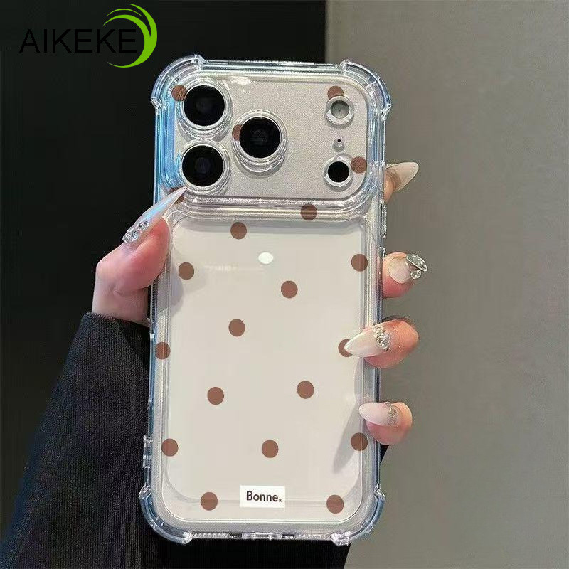 Simple Polka Dots Clear เคสโทรศัพท์สําหรับ iQOO Z11X Z11 Z10 Z10R Z10X Z9 Turbo Z9X Z9S Z8 Z8X Z7 Z7