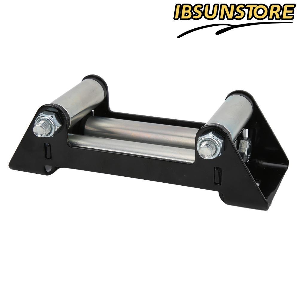IBSUNSTORE Winch Roller Fairlead, เหล็กสังกะสีชุบ Bolt รูปแบบ Universal Winch Fairlead, Universal 15
