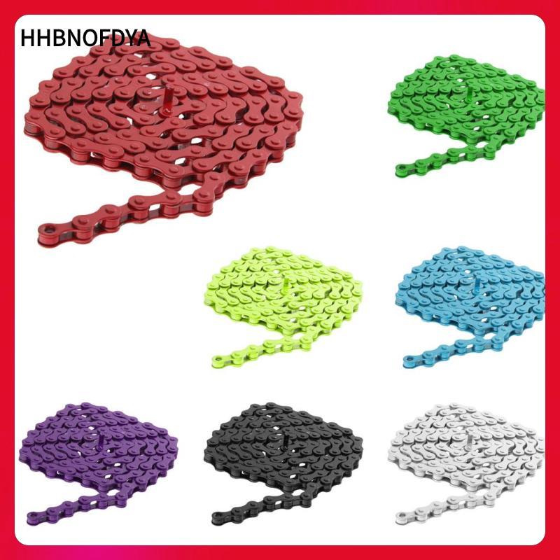 [hhbnofdya] SiaBiced 7 สีโซ่จักรยานติดตามคงที่ BMX Speed ​​โซ่ 1/2" x 1/8"