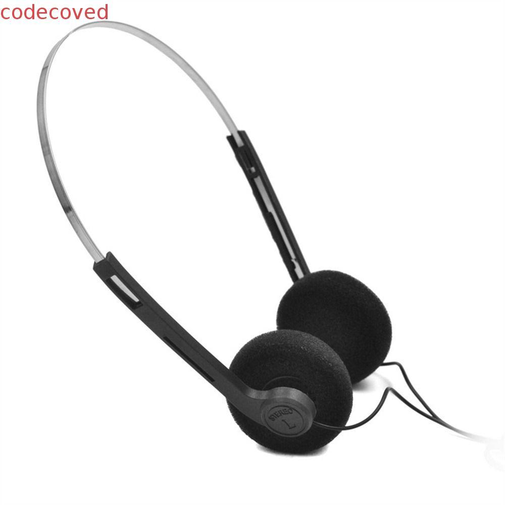 CODECOVED Retro Feelings Headphone, Vintage 3.5mm Underwire Headphone, Fashion Wired 80s 90s Over Ea