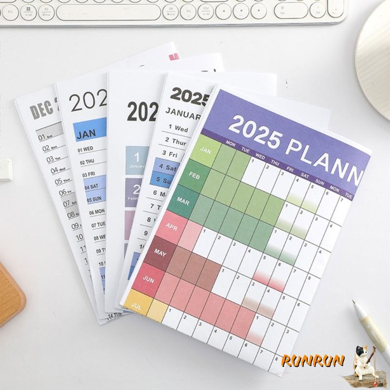 RUNN 2025 Home Office Wall Planner ปฏิทิน 2025 Wall Planner จาก 01 2025 ถึง 12 2025