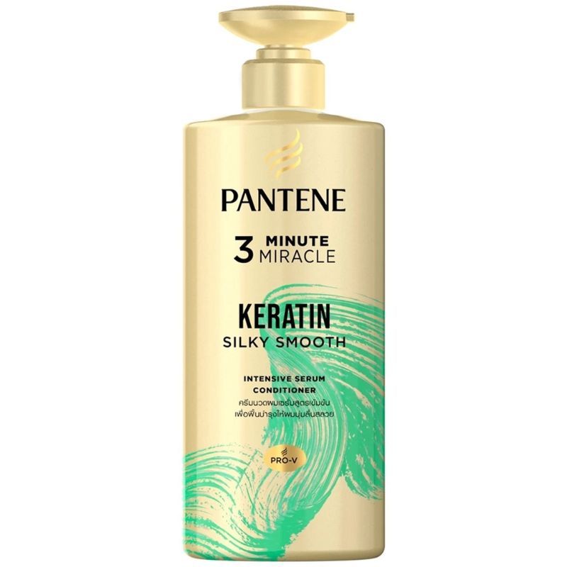 แพนทีนมิราเคิลครีมนวดผสมเคราติน 380มล. Pantene Conditioner Miracles Keratin Silky Smooth 380ml.