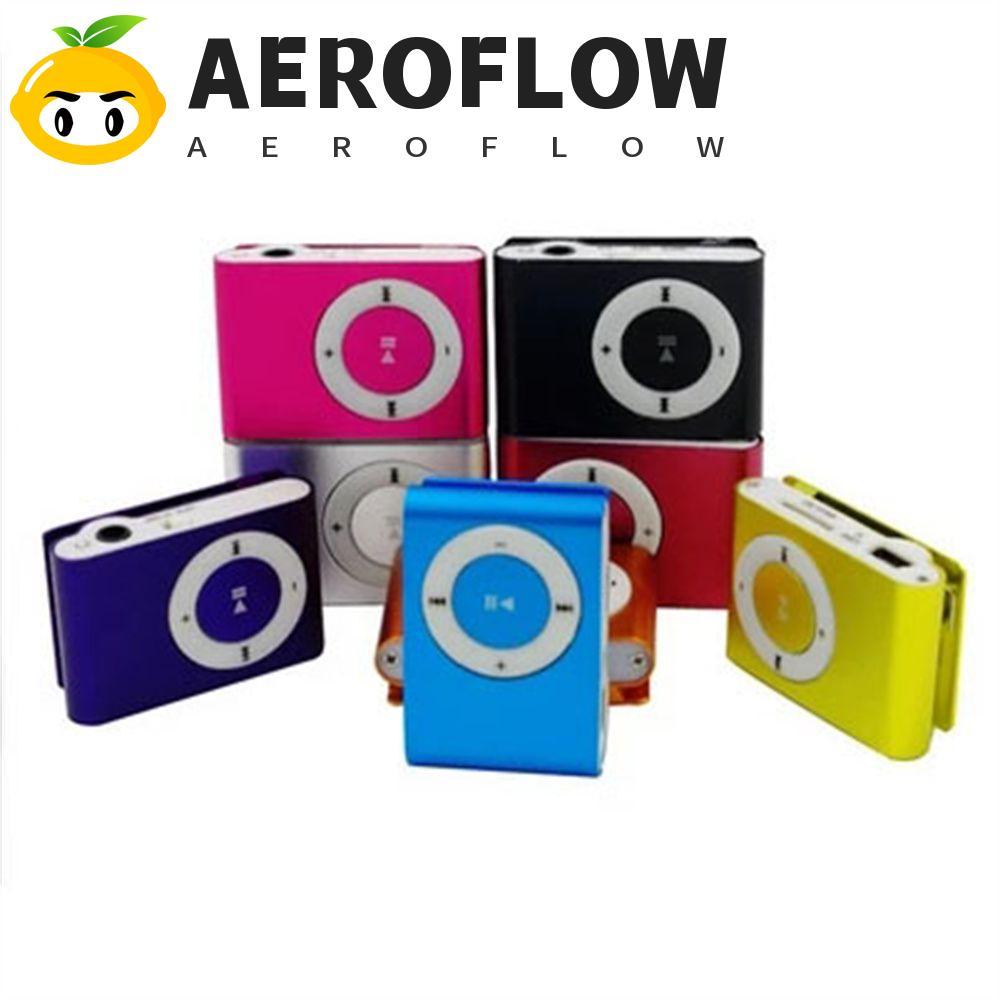 AEROFLOW Clip MP3 Mini Fashion Media Player Metal 3.5mm Mirror Sport MP3