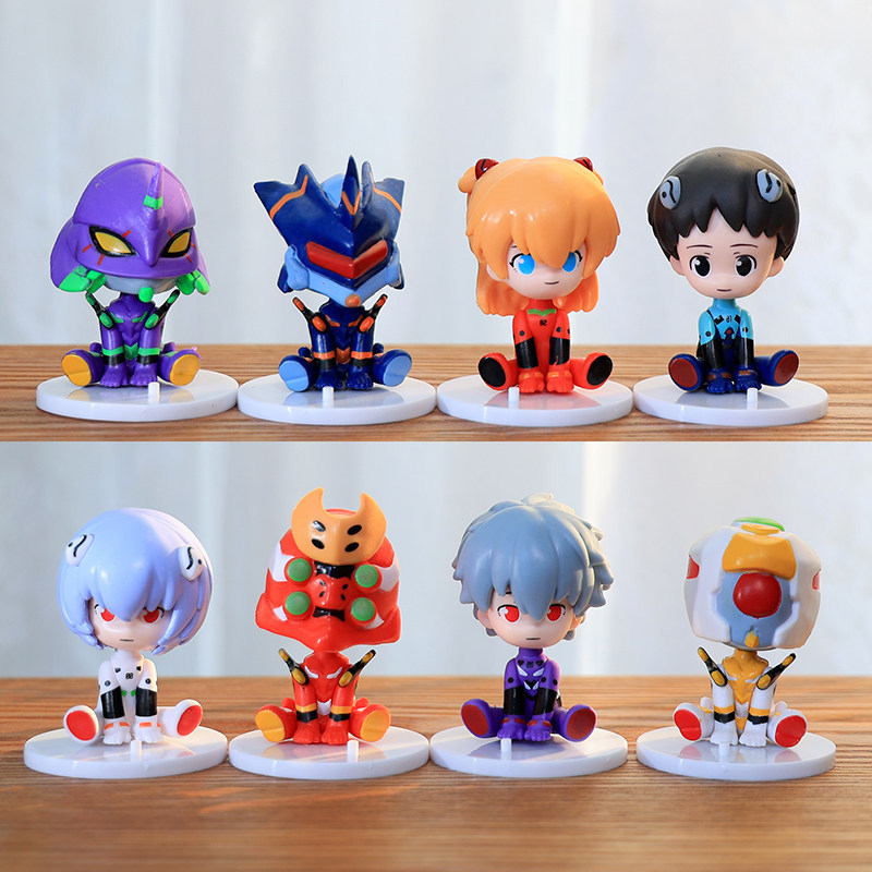 พร้อมสต็อกขายร้อน Neon Genesis Evangelion รูป Asuka Ayay Polly First Machine ชุดตกแต่งของเล่นตุ๊กตาข