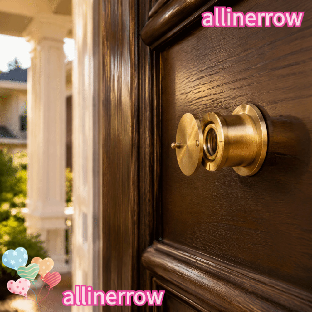 ALLINERROW ประตู Viewer, 28 มม.ซาตินทอง Peephole Viewer, พรีเมี่ยมทองเหลือง Security ประตู Viewer บ้