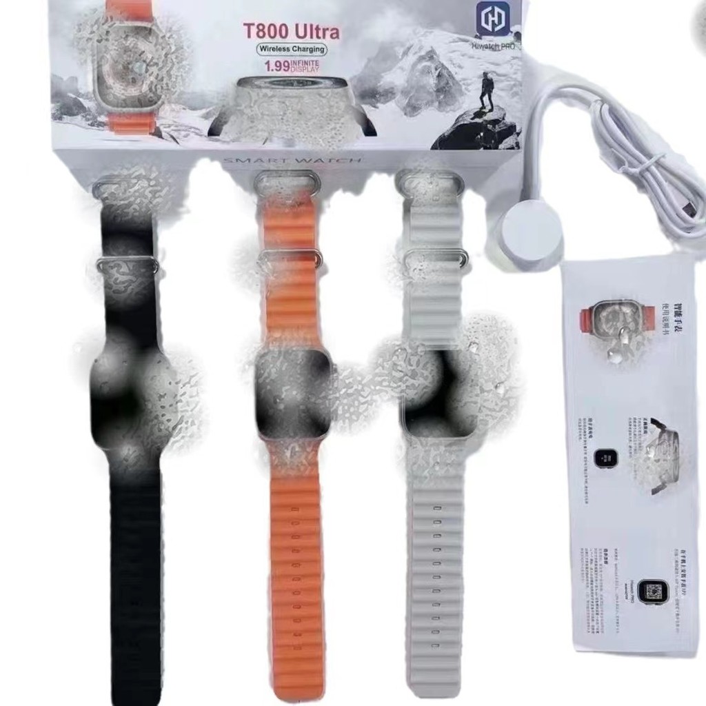 T800 Ultra Smart Watch Call Watch Charge การตรวจสอบอัตราการเต้นของหัวใจกีฬาสมาร์ทวอทช์