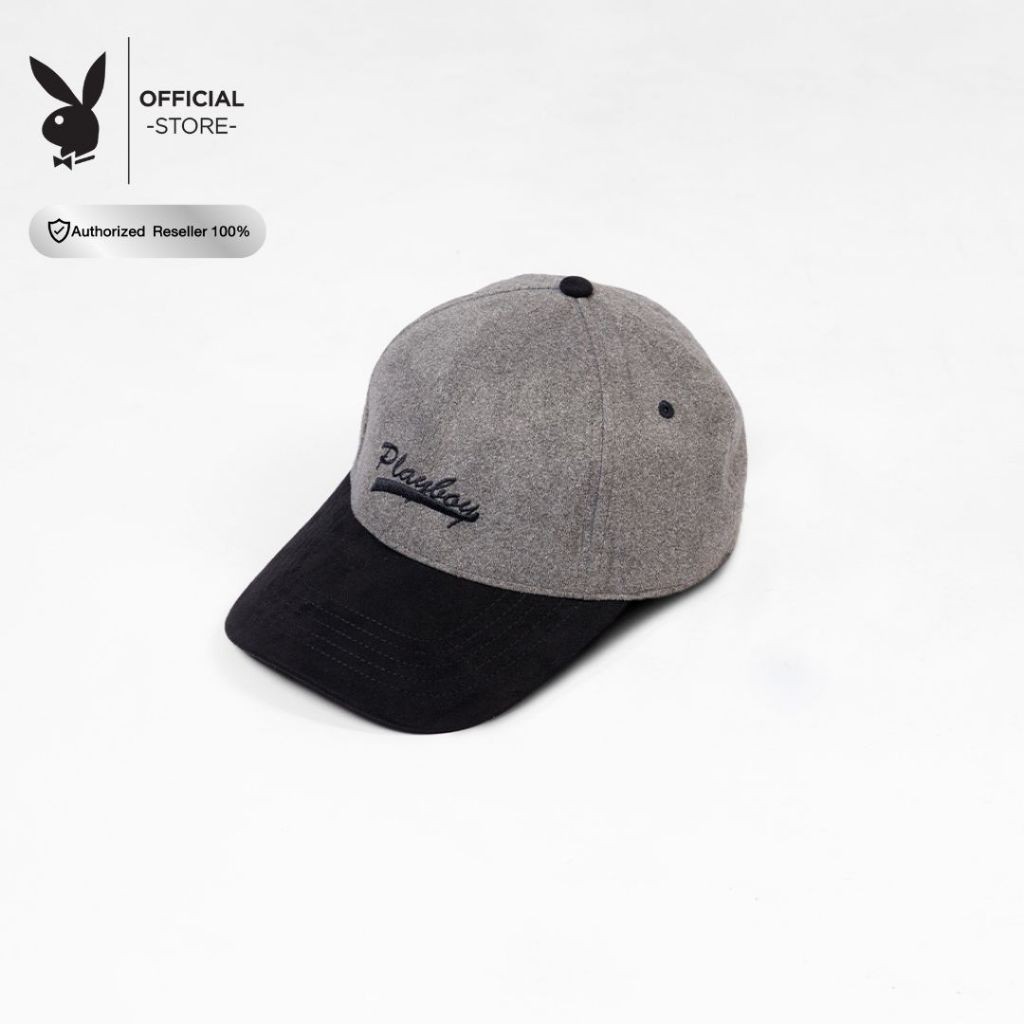 PLAYBOY American capPR-HA416GY/BK: หนังกลับ GY/BK