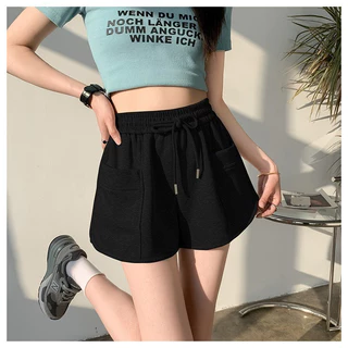 Hotgirl พร้อมส่ง กางเกงขาสั้นผู้หญิง กางเกงสายฝอ ผ้านิ่มใส่สบาย ฤดูร้อนใหม่ลำลองเอวสูง น่ารัก 3สี สไตล์เกาหลี