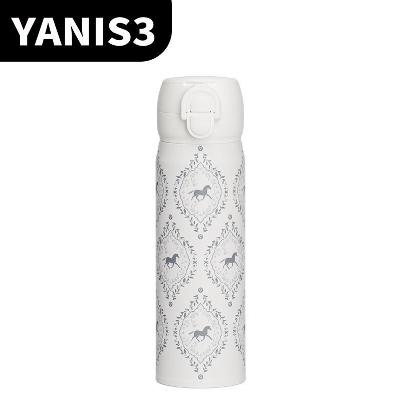 Yanis3 ใหม่ 316L One Cup Double Drink Bouncing Thermos Cup รถเดินทางกลางแจ้งสําหรับสุภาพสตรีวันเกิดถ