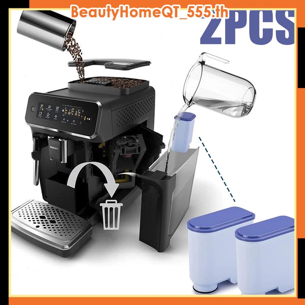 2 ชิ้นกรองกาแฟใช้งานร่วมกับ AquaClean Saeco CA6903/10/22/00/47/01 เปิดใช้งานคาร์บอน Softener เครื่อง
