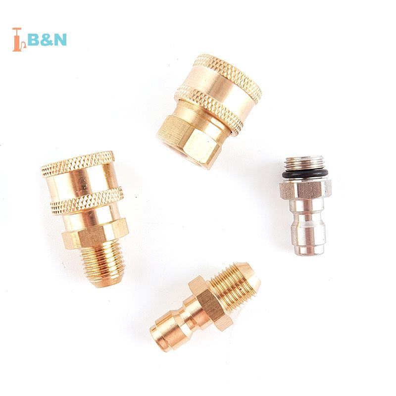 XeR Copper 1/4 เครื่องซักผ้าแรงดันสูง ข้อต่อสวมเร็ว ข้อต่อไฮดรอลิกน้ํา TH