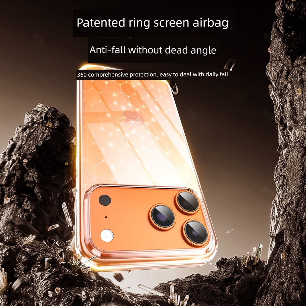 สําหรับ Apple 17 เคสโทรศัพท์มือถือ iPhone17ProMax ใหม่ 17pro โปร่งใส 17Air ขั้นสูง 17plus บางเฉียบ 1