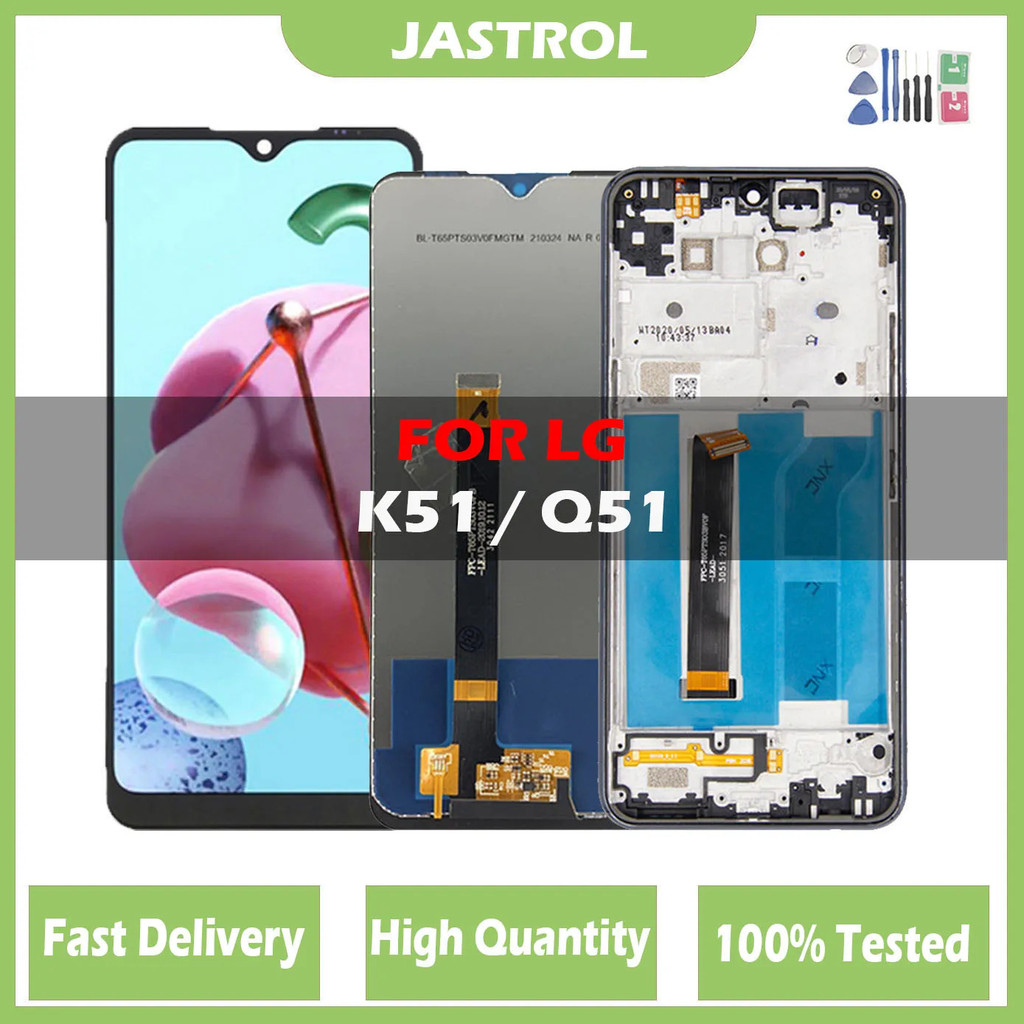 Original สําหรับ LG K51 K500 จอแสดงผล LCD Touch Screen Digitizer Assembly สําหรับ LG K51 K500 K500UM