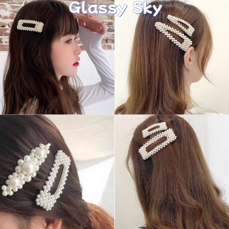 Glassy Sky💖พร้อมส่ง💖 ก็๊บมุกหวานสไตล์ญี่ปุ่นและเกาหลีบรรจุภัณฑ์บัตรกระดาษอิสระ น่ารัก(VO-10)