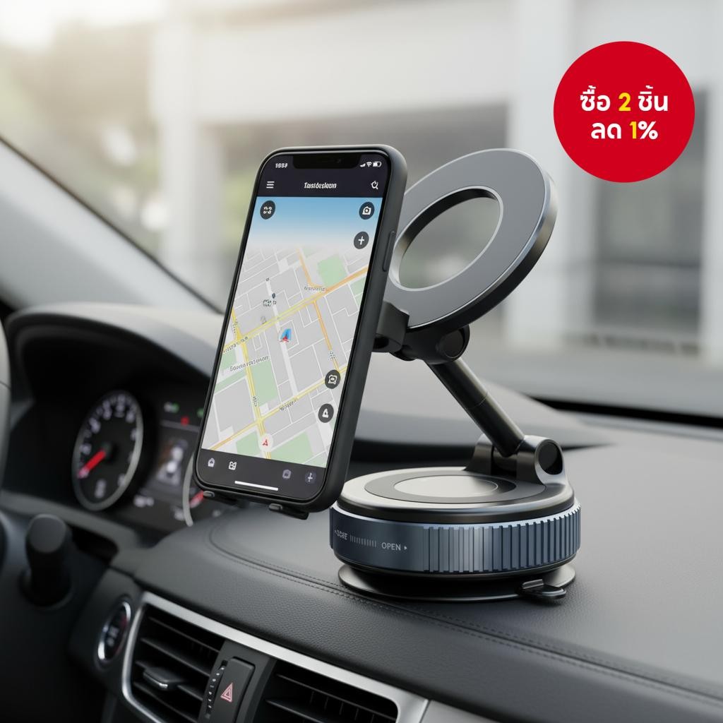 K007 ที่วางโทรศัพท์แม่เหล็ก หมุนได้ 360° สําหรับบ้านและรถยนต์