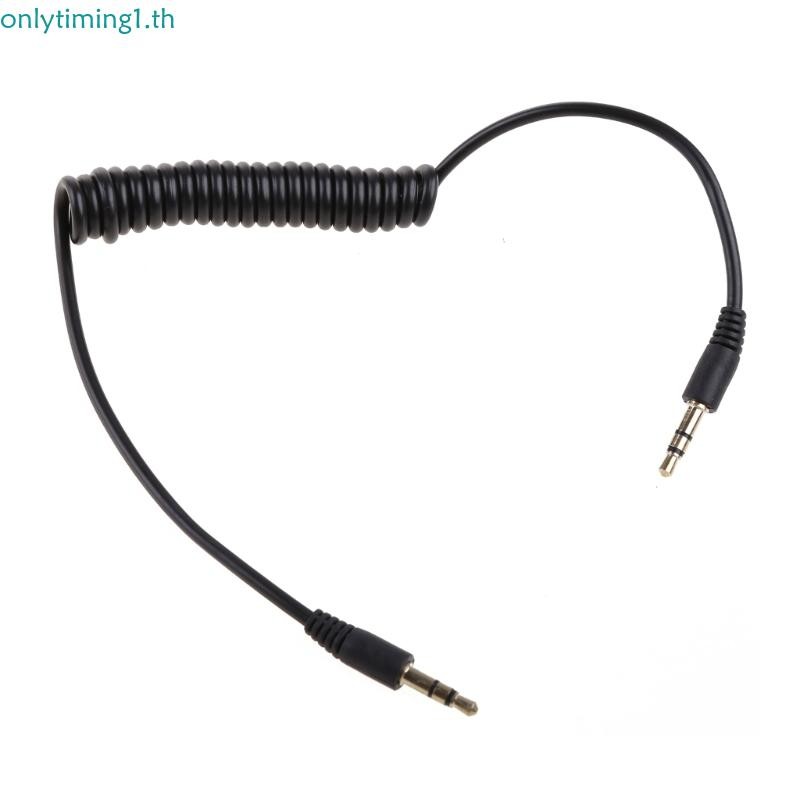 เท่านั้นtiming 60CM 23 6in 3 5mm Male to Male Jack Extension Aux Coiled Spiral Cable