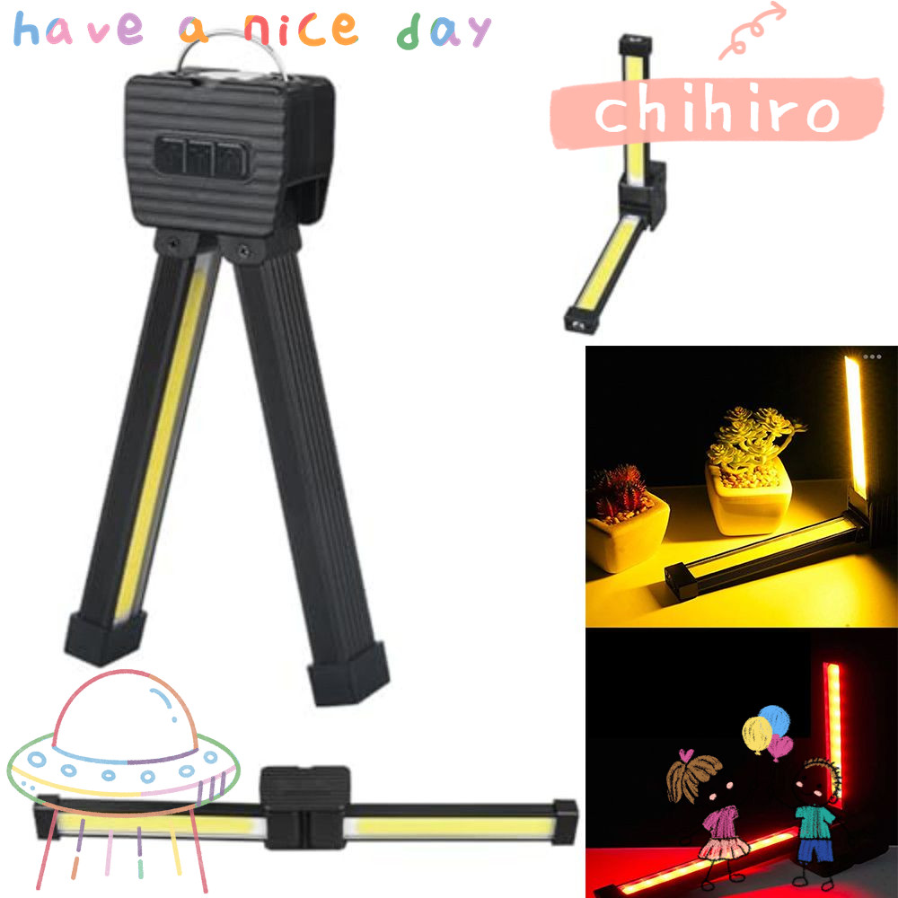 CHIHIRO ไฟฉายพร้อมตะขอแขวน 7th Gear Dimming Gym Lamp, LED 180 องศาพับแม่เหล็กดูดรุ่นโคมไฟยา